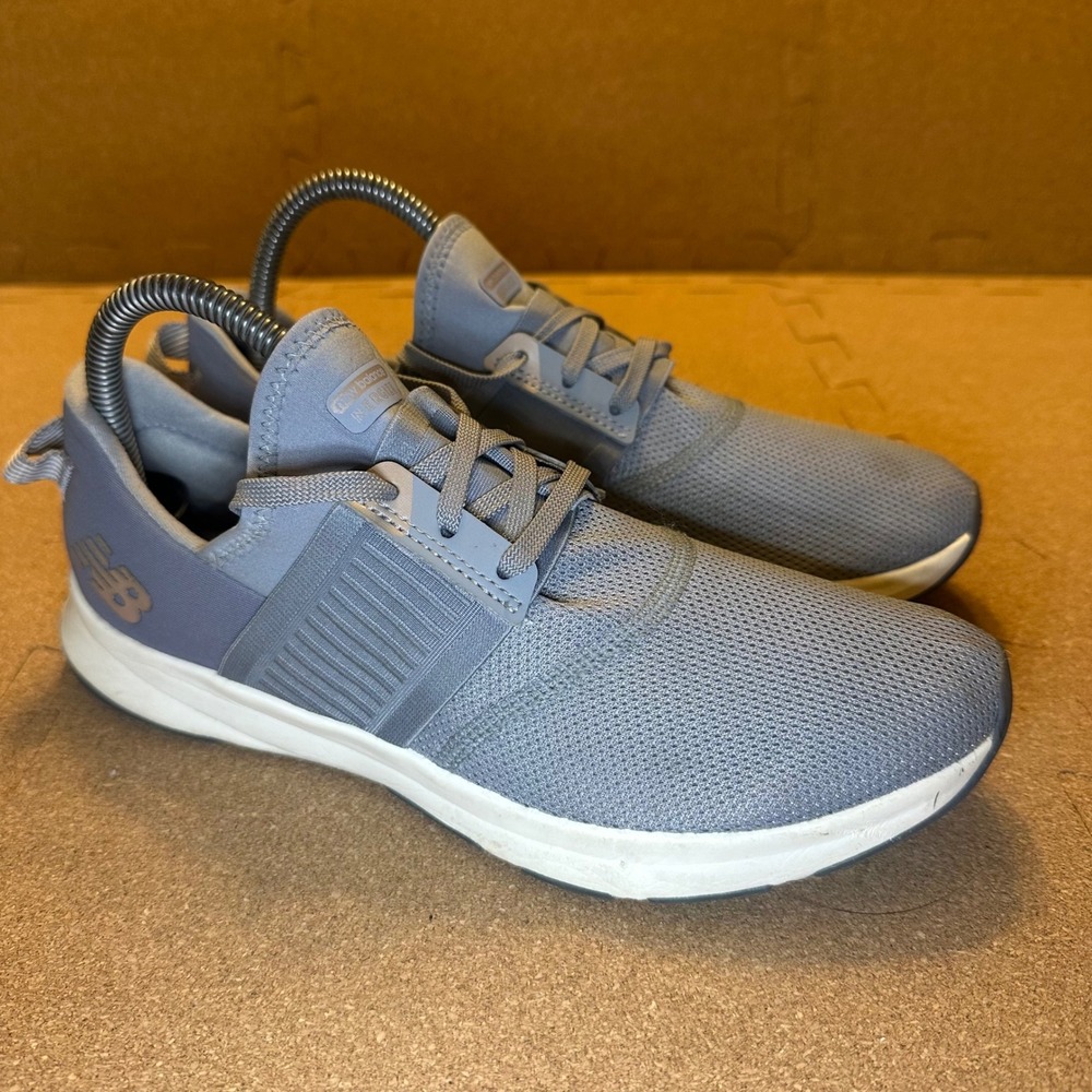 New Balance Nergize Sport Women 8 Grey Sneakers WXNRGLG3 DynaSoft Training Shoes